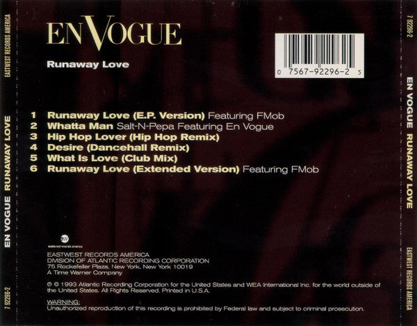 En Vogue : Runaway Love (CD, EP)