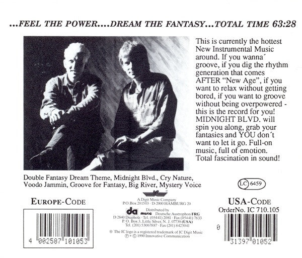 Dancing Fantasy : Midnight Blvd. (CD, Album)