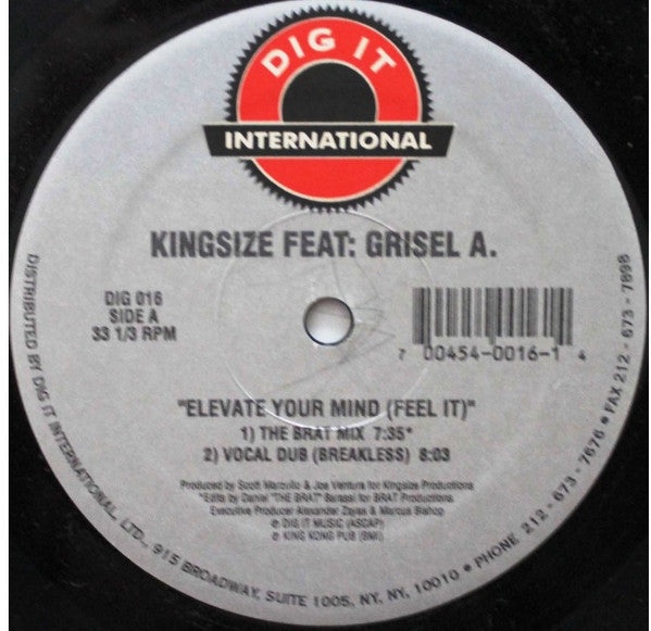 King-Size : Elevate Your Mind (Feel It) (12")