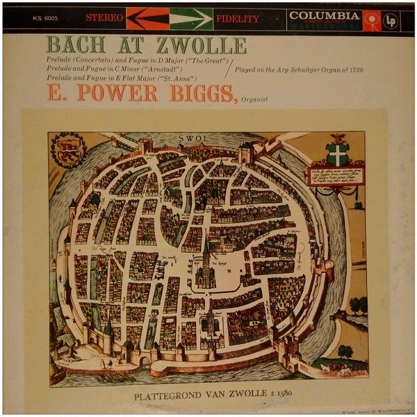 E. Power Biggs : Bach At Zwolle (LP)