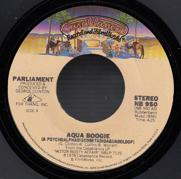 Parliament : Aqua Boogie  (7", Single, Styrene, Pit)