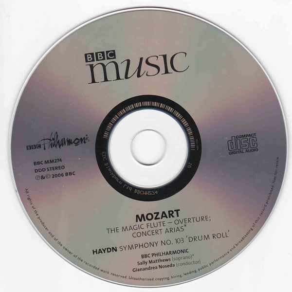 Sally Matthews, Wolfgang Amadeus Mozart, Joseph Haydn, BBC Philharmonic, Gianandrea Noseda : Concert Arias / Symphony No.103 'Drum Roll' (CD)