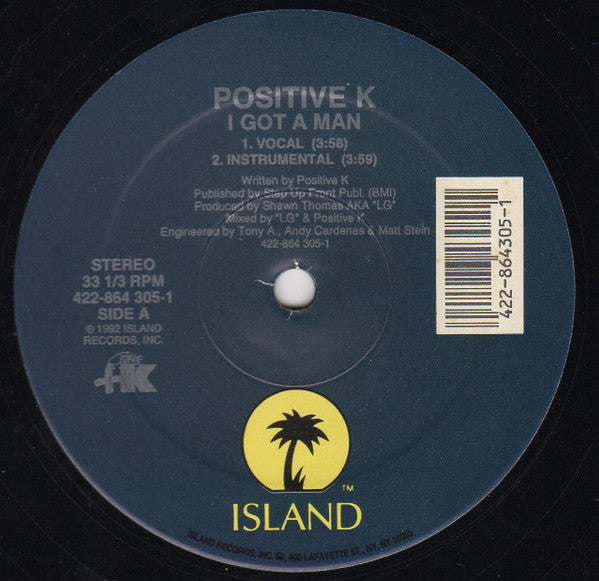 Positive K : I Got A Man / Night Shift (12")
