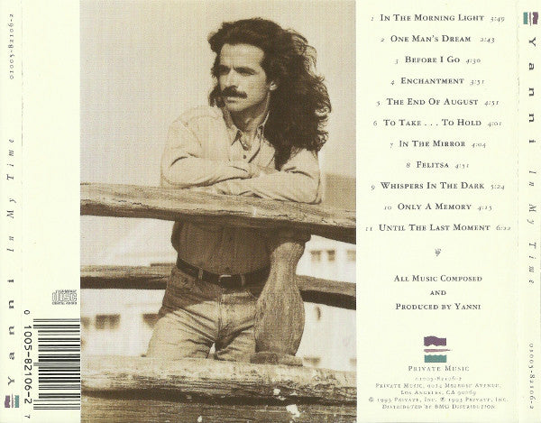 Yanni (2) : In My Time (CD, Album)