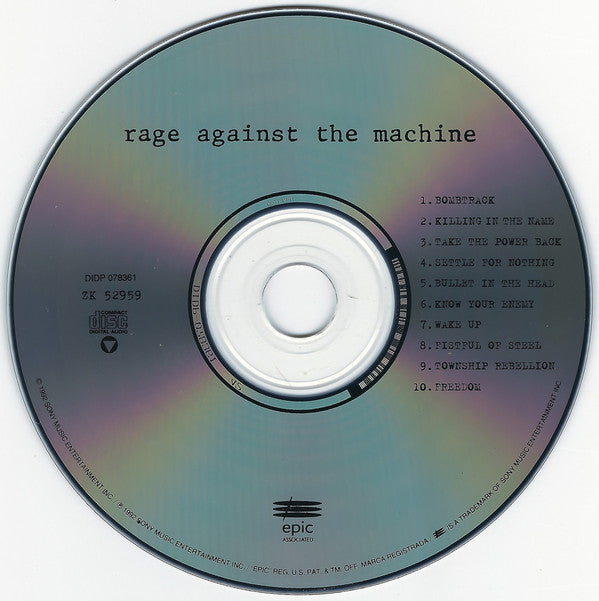 Rage Against The Machine : Rage Against The Machine (CD, Album)