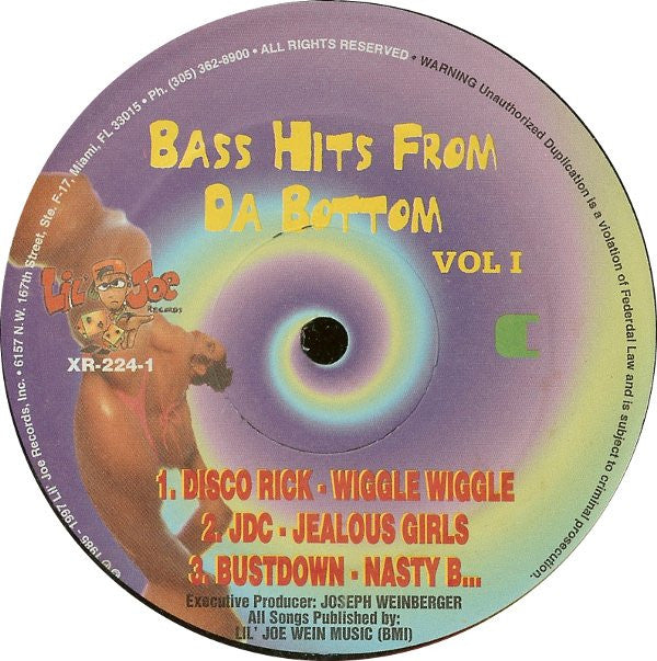 Various : Bass Hits From Da Bottom Volume 1 (2xLP, Comp)