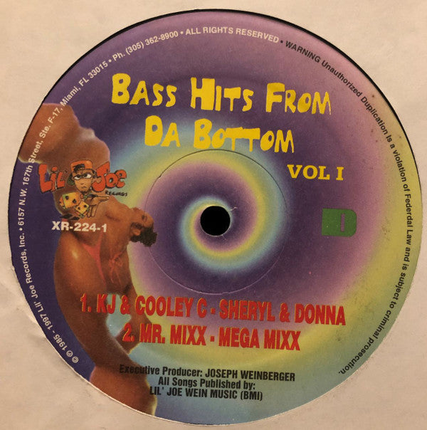 Various : Bass Hits From Da Bottom Volume 1 (2xLP, Comp)