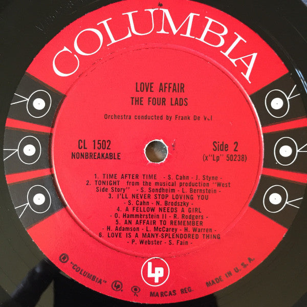 The Four Lads : Love Affair (LP, Mono)