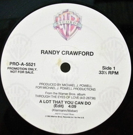 Randy Crawford : A Lot That You Can Do (12", Promo)
