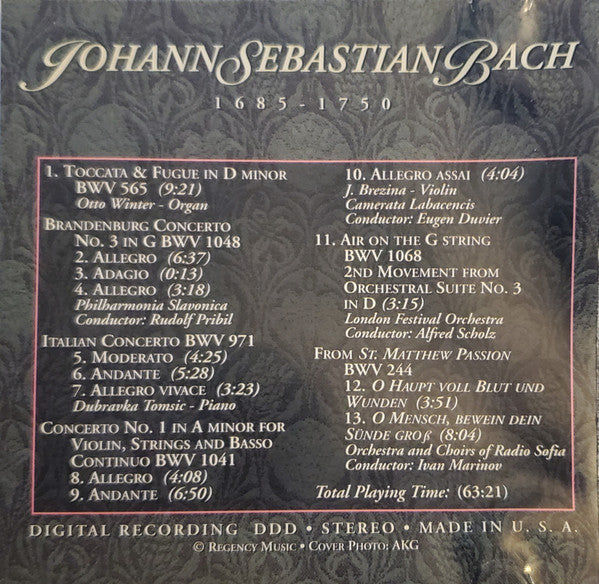 Johann Sebastian Bach : The Masterpiece Collection Volume 1: Bach (CD, Comp)
