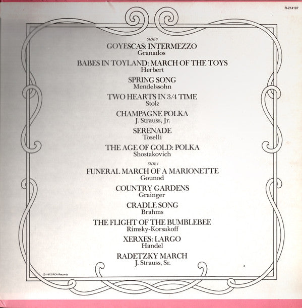 Arthur Fiedler, The Boston Pops Orchestra : The World's Favorite Light Classics (2xLP, Comp, Ind)