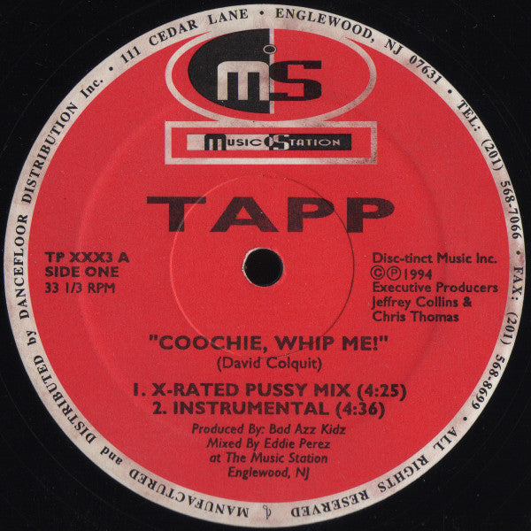 Tapp : Coochie, Whip Me! (12")