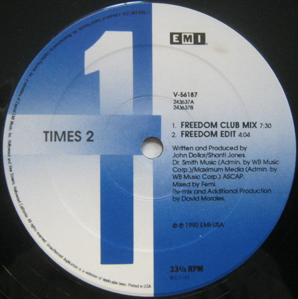 Times Two : Set Me Free (12")