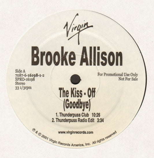 Brooke Allison : The Kiss - Off (Goodbye) (12", Promo)
