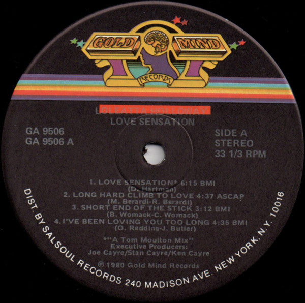 Loleatta Holloway : Love Sensation (LP, Album, Ind)