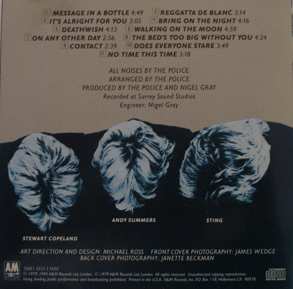 The Police : Reggatta De Blanc (CD, Album, RE, RM, PMD)