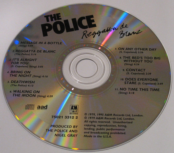 The Police : Reggatta De Blanc (CD, Album, RE, RM, PMD)