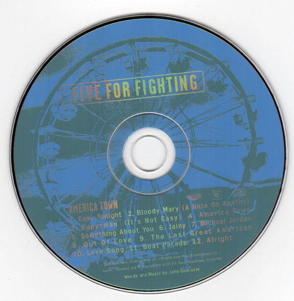 Five For Fighting : America Town (CD, Album, Club)