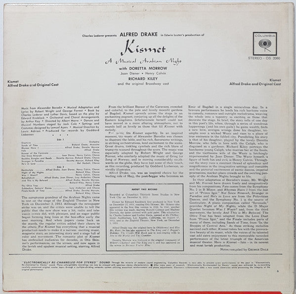 Alfred Drake & The Kismet Original Broadway Cast : Kismet (LP)