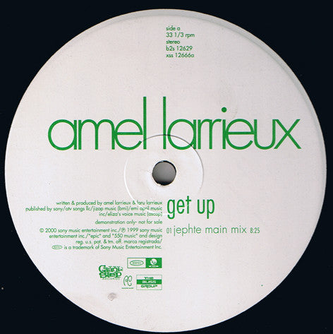 Amel Larrieux : Get Up (2x12", Promo)