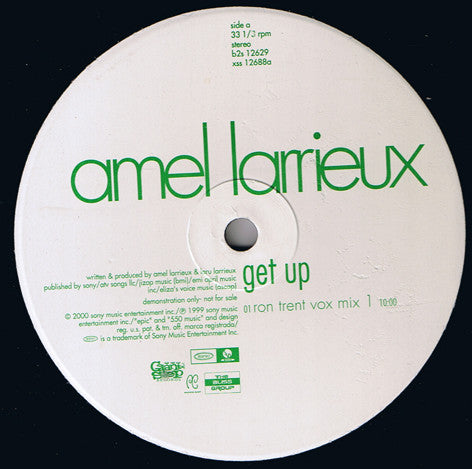 Amel Larrieux : Get Up (2x12", Promo)