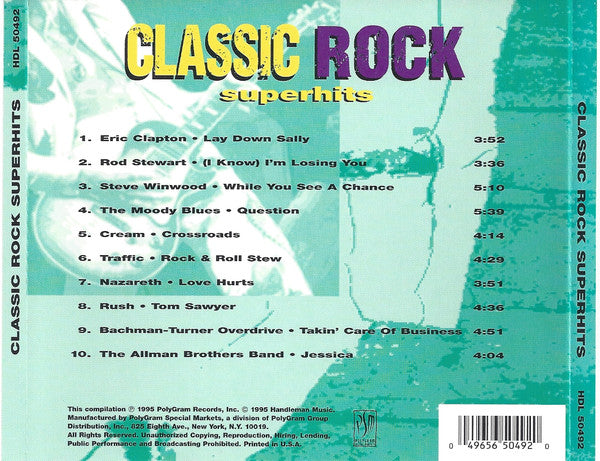 Various : Classic Rock Superhits (CD, Comp)