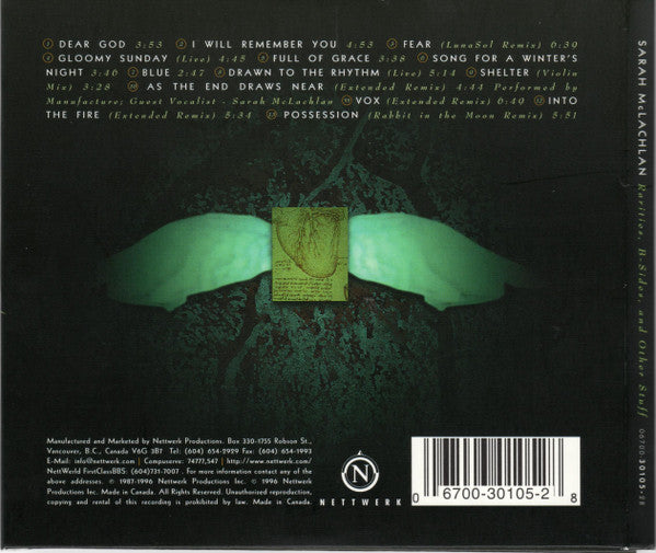 Sarah McLachlan : Rarities, B-Sides & Other Stuff (CD, Comp, Enh, Dig)