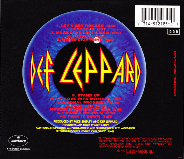 Def Leppard : Adrenalize (CD, Album, Lon)