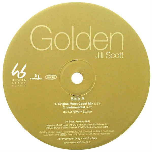 Jill Scott : Golden (12", Promo)