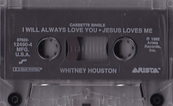 Whitney Houston : I Will Always Love You (Cass, Single)