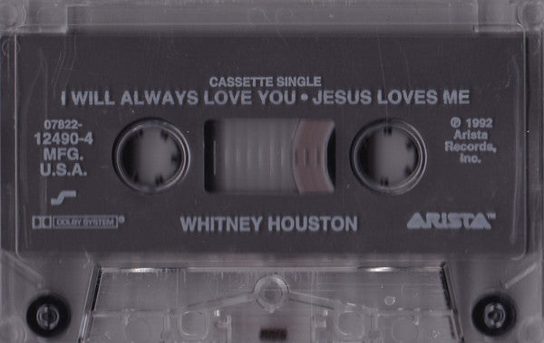 Whitney Houston : I Will Always Love You (Cass, Single)