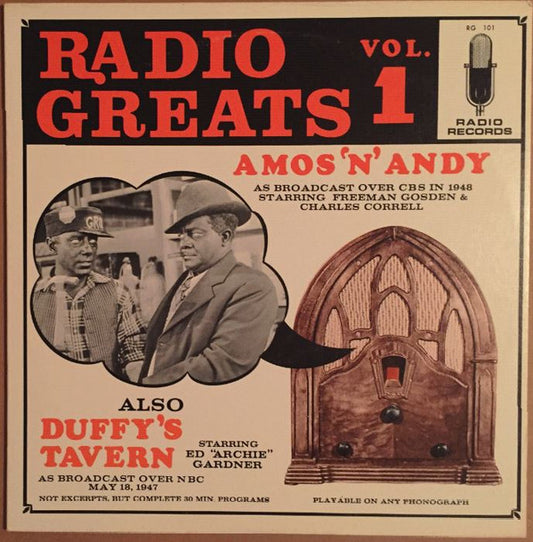 Amos 'N Andy, Ed Gardner : Radio Greats Vol. 1 (12", Album)