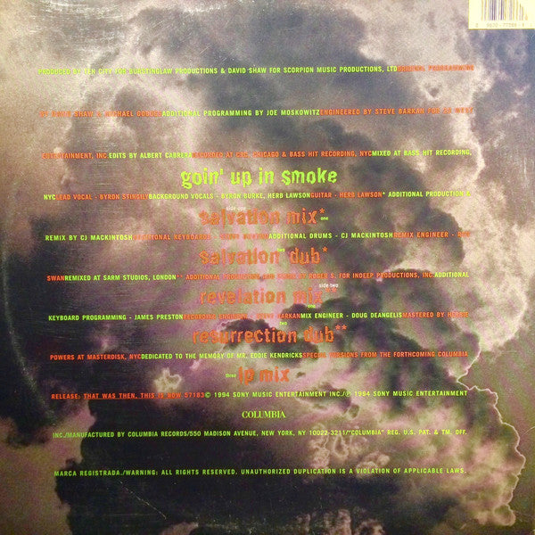 Ten City : Goin' Up In Smoke (12")