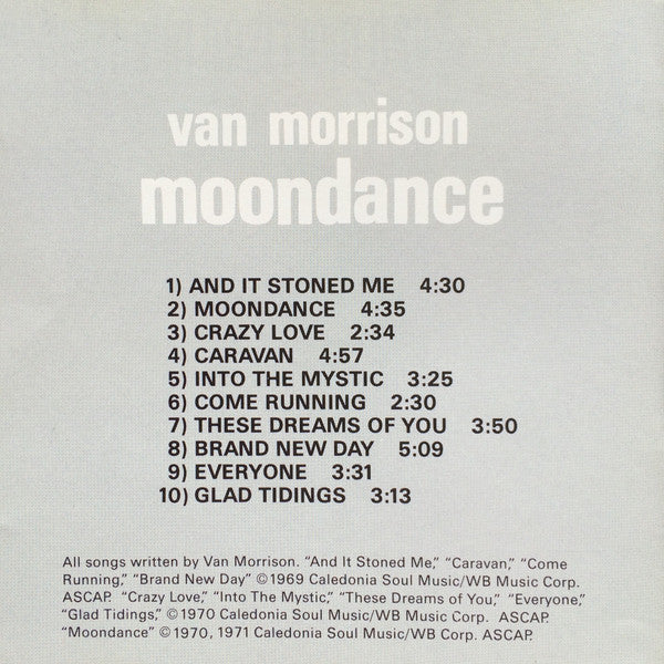 Van Morrison : Moondance (CD, Album, RE)