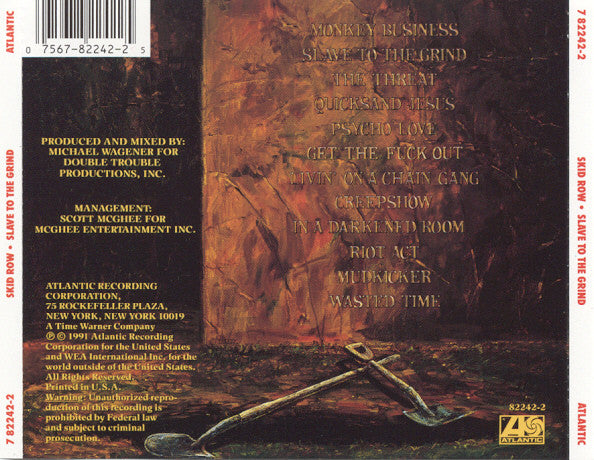 Skid Row : Slave To The Grind (CD, Album, RE, RP)