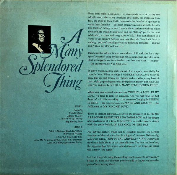 Nat King Cole : A Many Splendored Thing (LP)