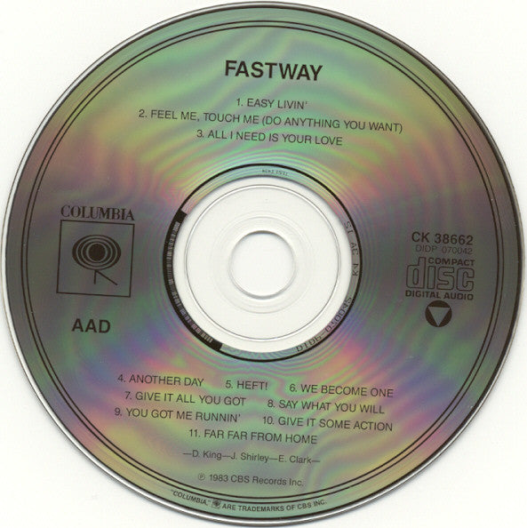 Fastway (2) : Fastway (CD, Album, RE)