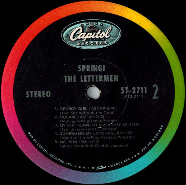 The Lettermen : Spring! (LP, Album, Scr)