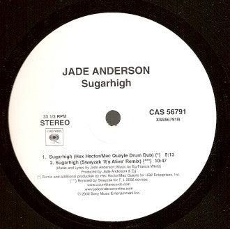 Jade Anderson : Sugarhigh (12", Promo)