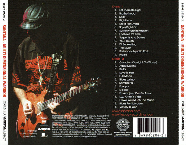 Santana : Multi Dimensional Warrior (2xCD, Comp + DVD-V, NTSC)