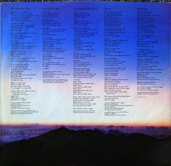 Kenny Loggins : Keep The Fire (LP, Album, San)