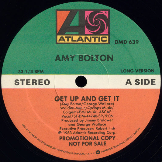 Amy Bolton : Get Up And Get It (12", Promo)
