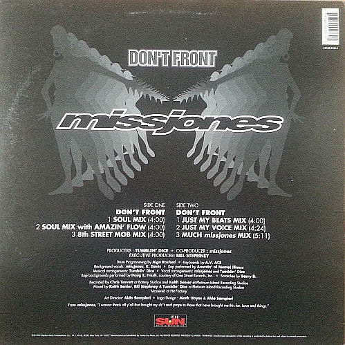 Miss Jones (2) : Don't Front (12")