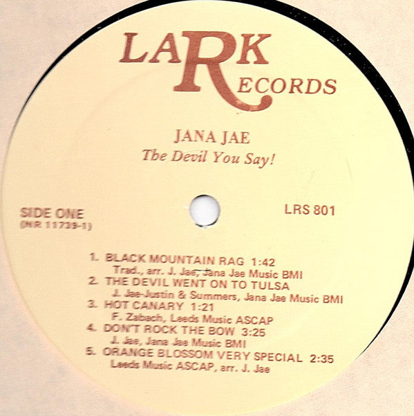 Jana Jae : The Devil You Say! (LP, Album)