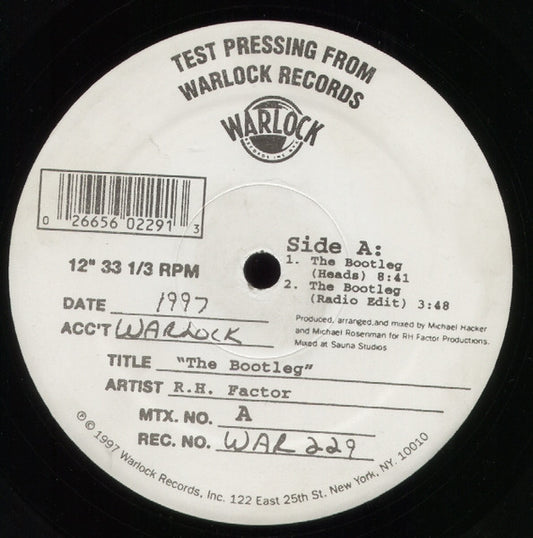 RH Factor : The Bootleg (12", TP)