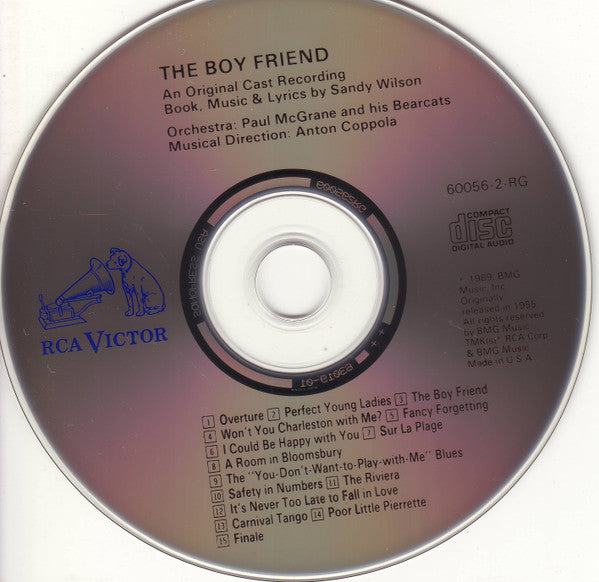 Feuer & Martin : The Boy Friend - A New Musical Comedy Of The 1920's (An Original Cast Recording) (CD, Album, RM)