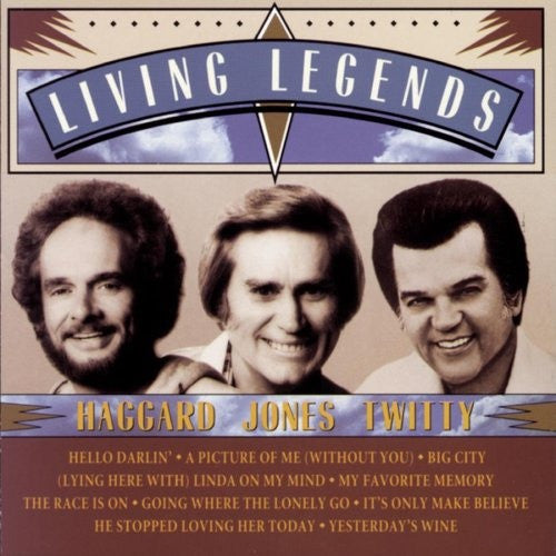 Various : Living Legends: Haggard Jones Twitty (CD, Comp)