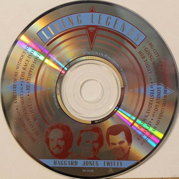 Various : Living Legends: Haggard Jones Twitty (CD, Comp)