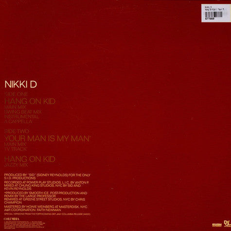 Nikki D : Hang On Kid (12")