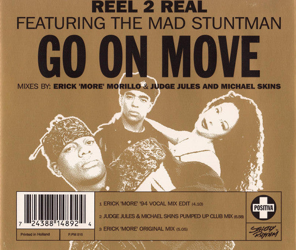 Reel 2 Real Featuring The Mad Stuntman : Go On Move (CD, Maxi)